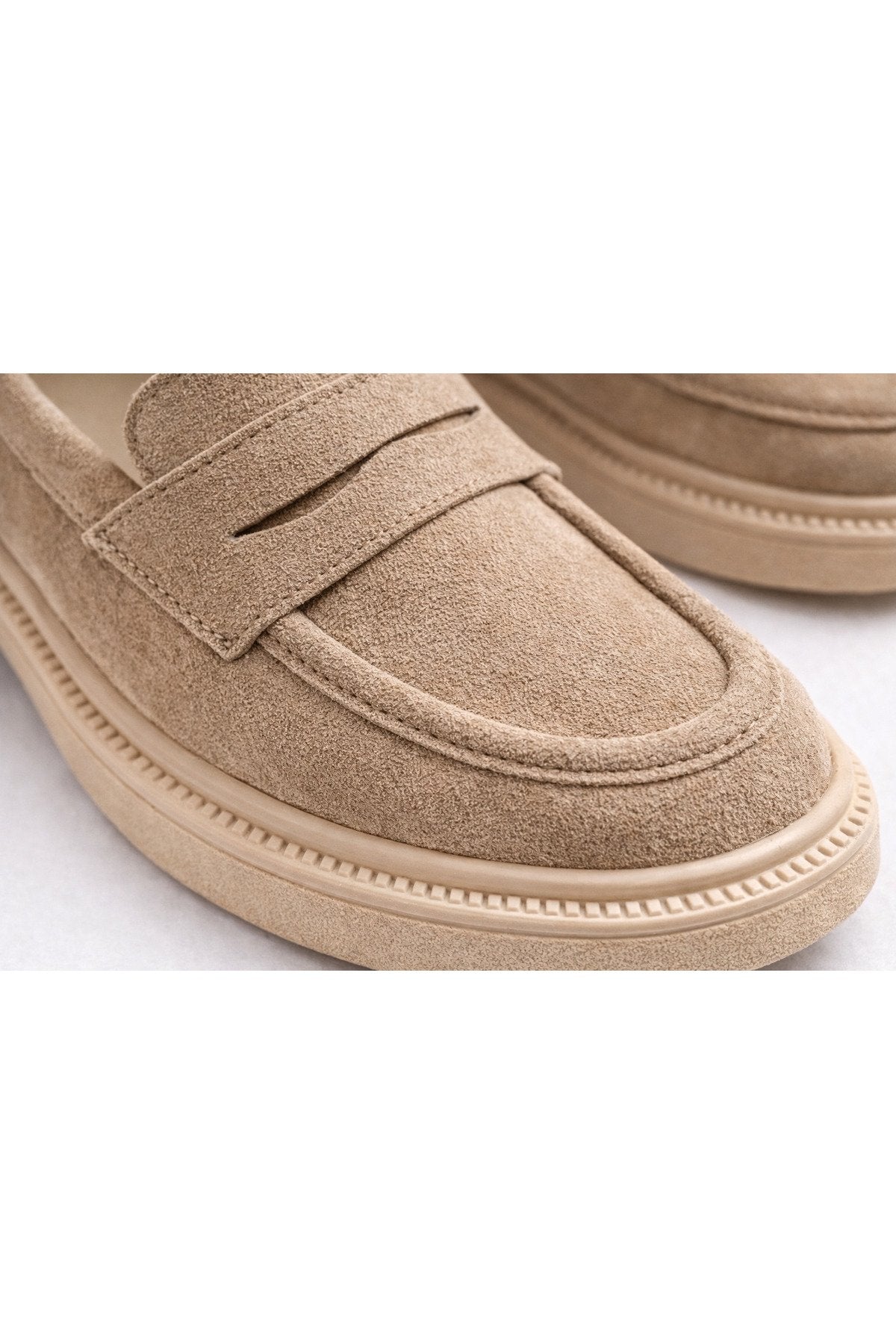 Women's Black Suede Loafer Casual Flat Maskuline Shoes