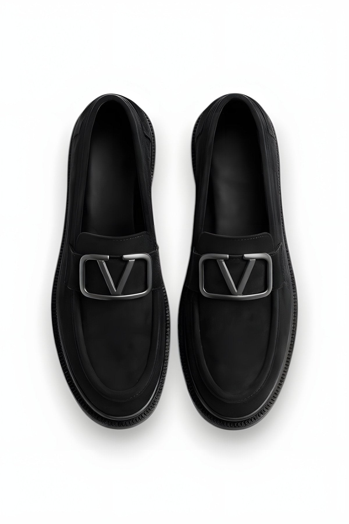 Women's Black Suede Buckle Loafer Casual Comfortable Sole Moccasin Shoes