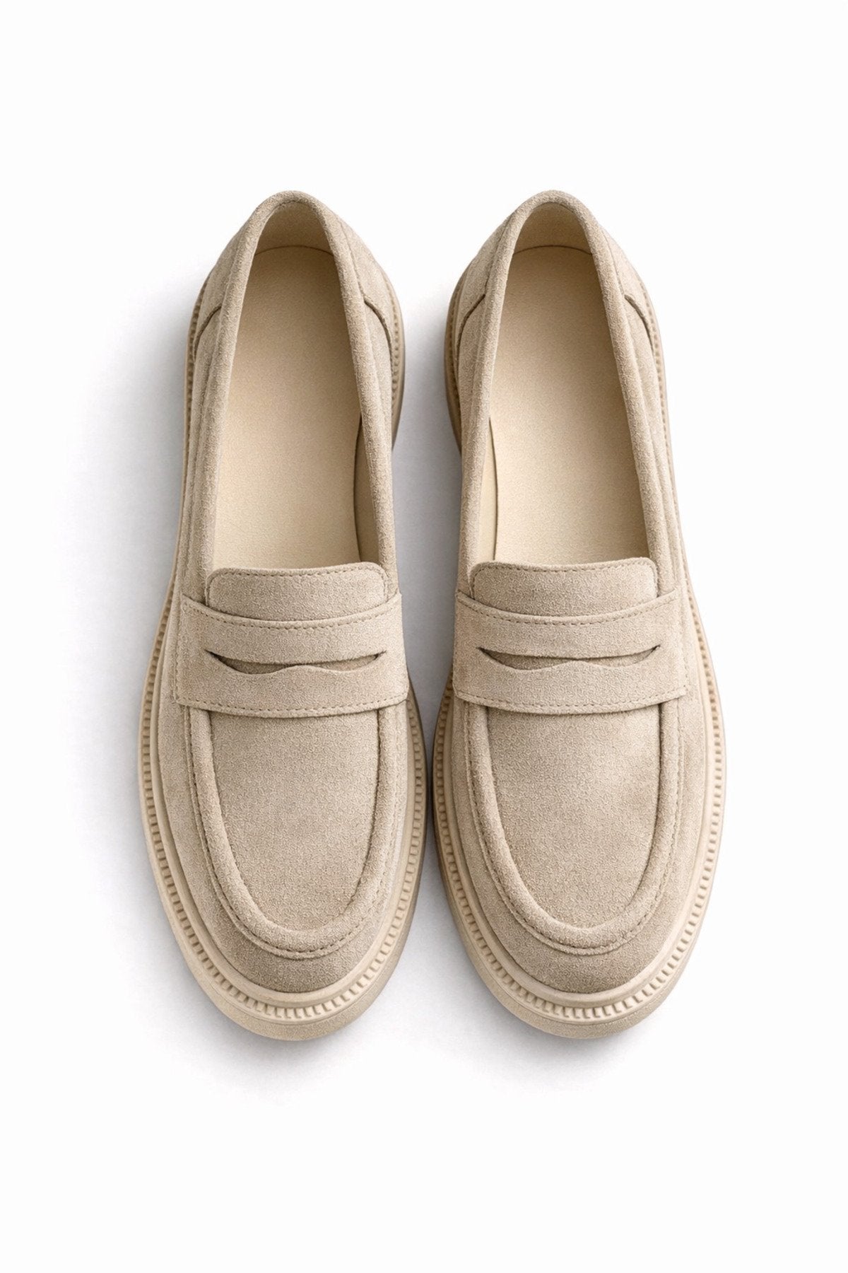 Women's Black Suede Loafer Casual Flat Maskuline Shoes