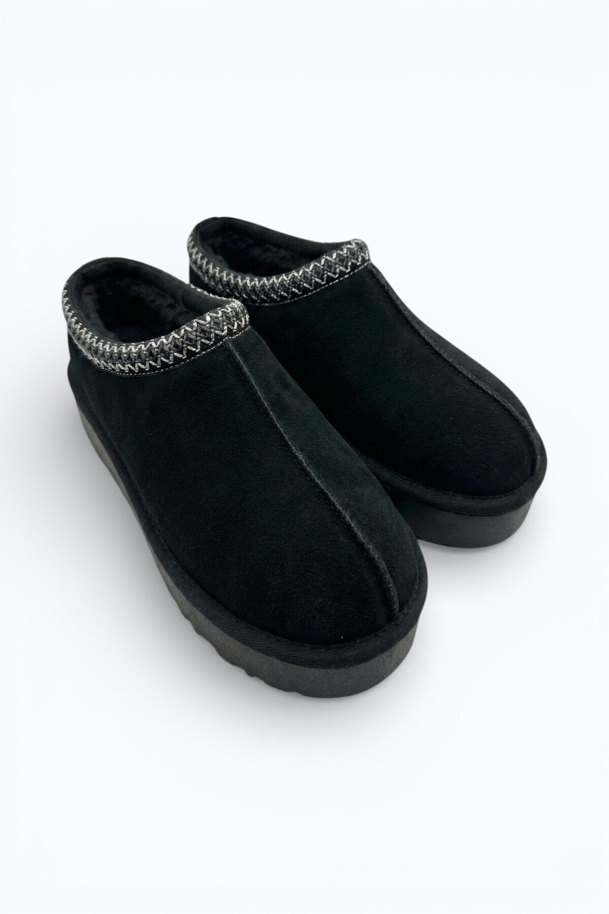 Women's Suede Faux Fur Lined Platform Winter Boots