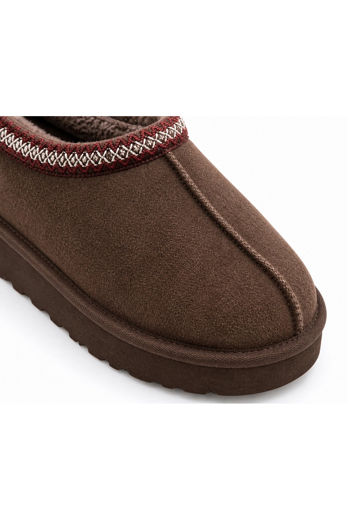Women's Suede Faux Fur Lined Platform Winter Boots
