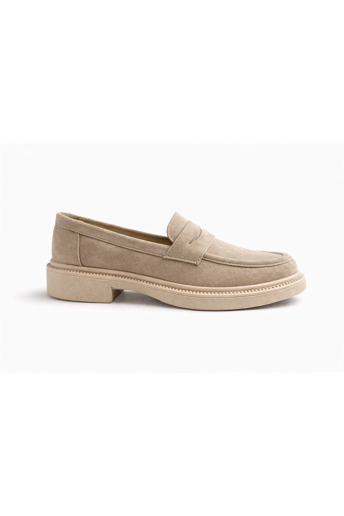 Women's Black Suede Loafer Casual Flat Maskuline Shoes