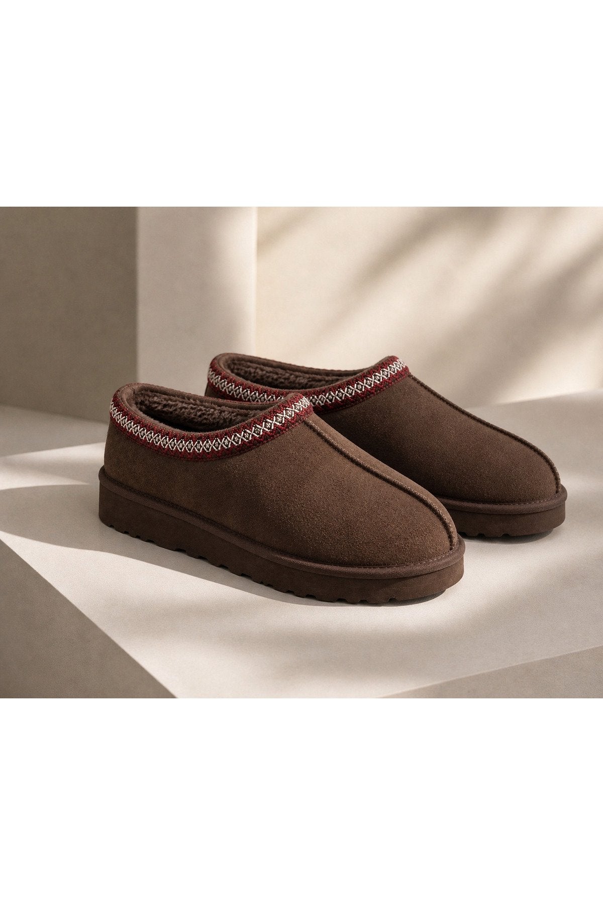 Women's Suede Faux Fur Lined Platform Winter Boots